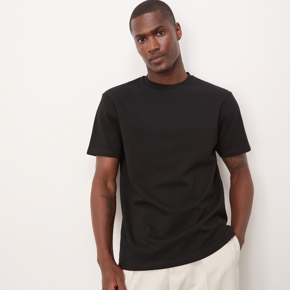 ONLY & SONS Black Short-Sleeve Tagged Tee